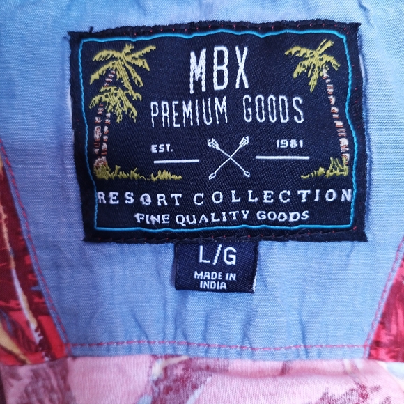 Vibrant Red Floral Men's Casual Shirt - Picture 6 of 6